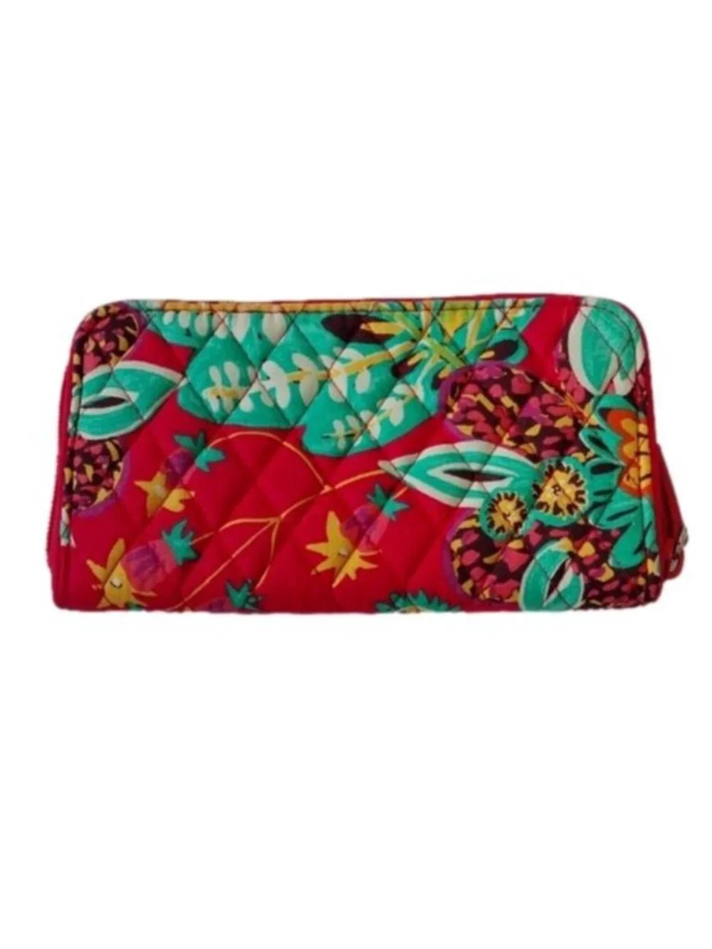 Vera Bradley Women's Cotton Georgia Wallet With RFID Protection, Rumba, One Size